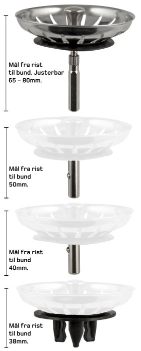 Multistrainer til køkkenvask